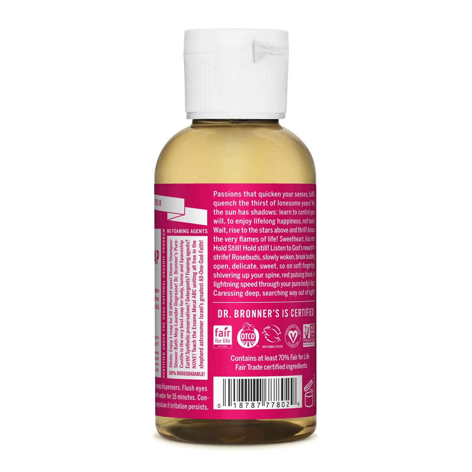Castile Liquid Soap Organic-Baby Mild 2 Ounces